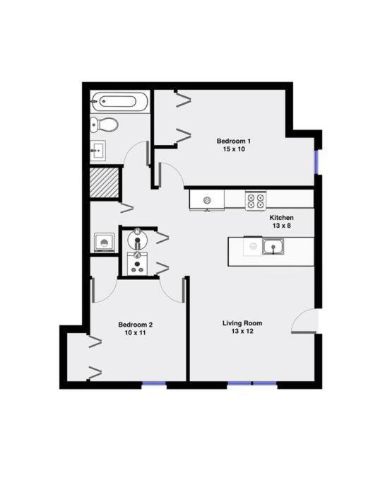 Suite 1 On Southport 4 Queen Beds Chicago Eksteriør billede